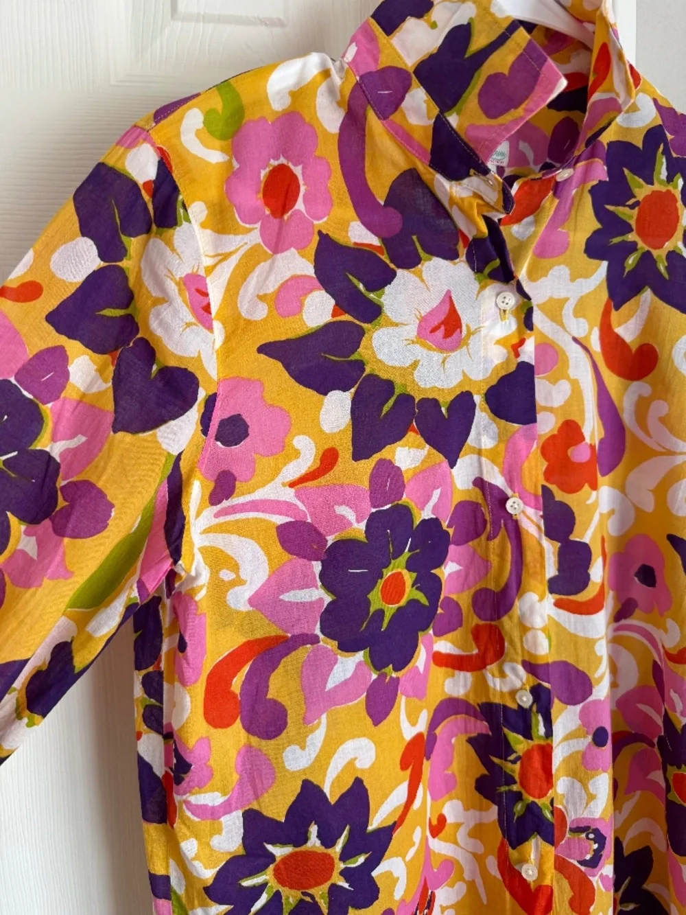 NWOT, JCREW, COLORFUL GRAPHIC BEACH COVER-UP